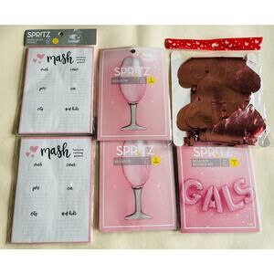 6 New Sealed Packs of Gal Party Favors - Balloons Mash Game Banner Decor
